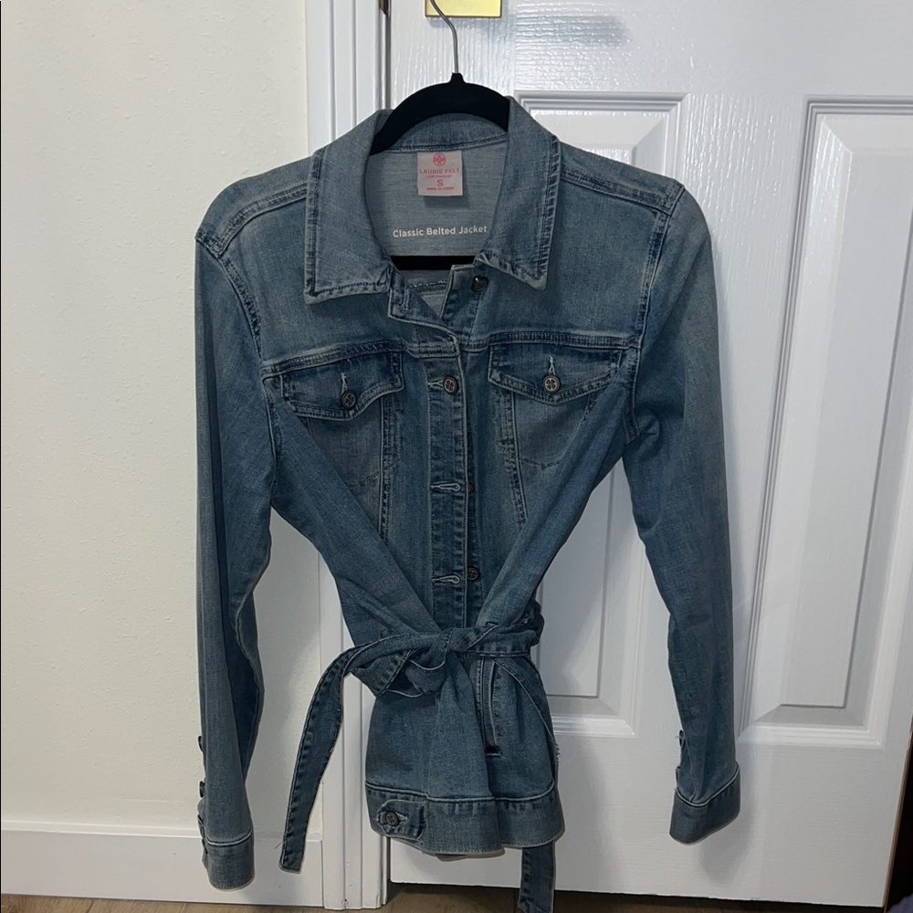 Laurie Felt Light Blue Denim Jacket Size S